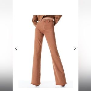 GORGEOUS NWT Alice + Olivia Camel Coin Pocket jeans Size:  24